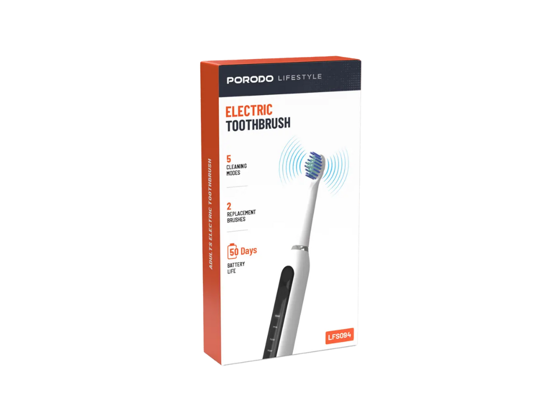 Porodo Lifestyle Electric Toothbrush - White | Advanced Oral Care Porodo Lifestyle Electric Toothbrush - White | Advanced Oral Care